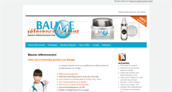 Desktop Screenshot of baume-referencement.com