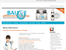 Tablet Screenshot of baume-referencement.com